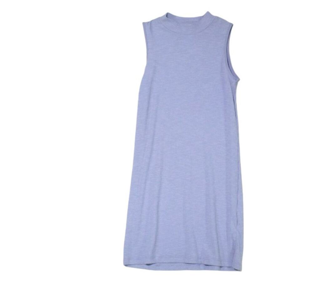 Cotton Emporium Girls Dress XL 14 16 Blue NWT Ribbed Mock Neck Shift